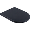 QeramiQ Dely Abattant WC - fermeture douce - démontage rapide - mince - noir mat SW1000768
