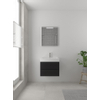 Bruynzeel Bando badmeubelset 60x45cm 1 kraangat 1 wasbak 2 lades met spiegel met softclose Composiet zijde zwart SW383511 Bruynzeel Bando badmeubelset 60x45cm 1 kraangat 1 wasbak 2 lades met spiegel met softclose Composiet zijde zwart SW383511