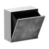 Hansgrohe XtraStoris Rock Poubelle - 30x30x14cm - porte carrelable - blanc mat SW1590311