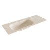 Mondiaz BIG small Linen solid surface inbouw wastafel 120cm links SW429688 Mondiaz BIG small Linen solid surface inbouw wastafel 120cm links SW429688