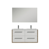 Tiger Boston Badkamermeubelset 120cm Chalet eik / Hoogglans wit met spiegel. Glanzend witte polybeton wastafel en chromen grepen SW106788 Tiger Boston Badkamermeubelset 120cm Chalet eik / Hoogglans wit met spiegel. Glanzend witte polybeton wastafel en chromen grepen SW106788