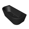 Xenz Charley duobad 180x80x60 ebony. sleuf overloop. waste wit mat SW380481 Xenz Charley duobad 180x80x60 ebony. sleuf overloop. waste wit mat SW380481