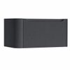 H&R Badmeubelen Juice Meuble sous-vasque - 80x45x40cm - angle gauche arrondi - 1 tiroir - poignée intégrée - anthracite mat SW1109749