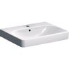 Geberit Smyle wastafel - 60cm - 1 kraangat - met overloop - wit SW417382