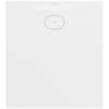 Villeroy & Boch Ecora douchebak - 100x90x3.5cm - afvoer korte zijde - stone white (wit) SW1558953