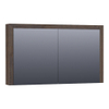 BRAUER Rise spiegelkast – 119x70x15 cm – zonder verlichting – Eiken zwart SW223497