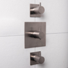 Hotbath Laddy inbouw thermostaat geborsteld nikkel SW12352 Hotbath Laddy inbouw thermostaat geborsteld nikkel SW12352