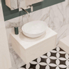 Mondiaz LUSH Meuble salle de bains Underlayment 1 tiroir 60x30x45cm lavabo BARCO Centre sans trou de robinet SW409649