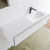 Mondiaz Lagom Meuble avec 1 tiroir 120x30x45cm vasque Cloud droite 1 trou de robinet Solid Surface Urban SW409208