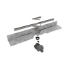 Easy Drain S line caniveau de douche 100cm avec grille zero pour carrelage GA36768