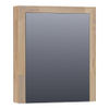 Saniclass natural wood Spiegelkast - 60x70x15cm - 1 linksdraaiende spiegeldeur - hout - grey oak SW2938