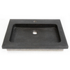 Saniclass Noche Meubelwastafel - 60x46x9cm - 1 kraangat - 1 sifonuitsparing - basalt gepolijst SW728225