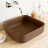 Mondiaz Binx waskom 36x36x13cm vierkant opbouw Solid Surface Rust/Rust SW643520 Mondiaz Binx waskom 36x36x13cm vierkant opbouw Solid Surface Rust/Rust SW643520