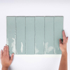 Terravito Pavero Wandtegel - 7,5x30cm - 8.6mm - Jade (Groen) SW359832