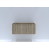 H&R meubles de salle de bains Juice Meuble sous lavabo - 100x45x40cm - coins arrondis - 1 tiroir - poignée intégrée - french oak SW867479