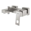 Grohe Eurocube robinet de baignoire m. déviateur m. raccords supersteel SW523664 Grohe Eurocube robinet de baignoire m. déviateur m. raccords supersteel SW523664
