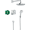 Hansgrohe Croma select e showerset compleet met ecostat e thermostaat chroom GA46935