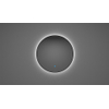 Wiesbaden Novi miroir rond avec LED, dimmable 100 cm mat noir SW796252