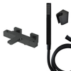 Adema Alcedo Mitigeur baingnoire thermostatique carré avec douchette à main Noir mat SW444781 Adema Alcedo Mitigeur baingnoire thermostatique carré avec douchette à main Noir mat SW444781