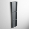 MONDIAZ EASY Niche - 149,5x29,5cm - adaptée pour encastré ou en saillie - 3 compartiments - couleur Plata | Plata SW1017051