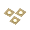 QAZQA Xena spot encastré - set de 3 - 8x8cm - IP44 - carré - or SW1209723