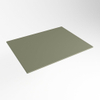 Mondiaz TOP 46 Plan sous vasque - 50x46x0.9cm - compatible comme plan de meuble - solid surface - Army SW1020323