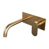Brauer Gold Edition wastafelkraan inbouw ColdStart met inbouwdeel en gebogen uitloop type B3 greep messing geborsteld goud SW547629 Brauer Gold Edition wastafelkraan inbouw ColdStart met inbouwdeel en gebogen uitloop type B3 greep messing geborsteld goud SW547629