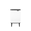 Brabantia Bo Hi Poubelle - 7 litres - seau intérieur en plastique - blanc SW1117396