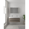 Bruynzeel Bando badmeubelset 120x45cm 2 kraangaten 1 wasbak 2 lades met spiegelkast met softclose Composiet orlando eiken SW383288 Bruynzeel Bando badmeubelset 120x45cm 2 kraangaten 1 wasbak 2 lades met spiegelkast met softclose Composiet orlando eiken SW383288
