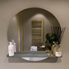 Mondiaz SPOT miroir – Ø 70 cm – avec tablette – Smoke (brun clair) SW1235621