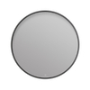 Arcqua Framed Miroir - 100cm - rond - LED avant - mat noir SW1223230