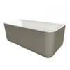 Xenz guido baignoire en solid surface 160x71x62 bicolore blanc gris SW647866