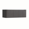 H&R Badmeubelen Juice Wastafelonderkast - 120x45x40cm - afgeronde hoeken - 3D-front - 1 lade - geïntegreerde greep - wenge SW1259235