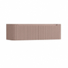 HR Badmeubelen wastafelkast 3D-front fine verticaalmet ronde hoeken - 2 laden - greeploos met greeplijst in kleur meubel - 140x40x45cm - strawberry SW1259399