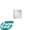 FugaFlow Eccelente Arredo spiegel badkamer spiegelkast - 60x63x16cm - inclusief zijpanelen - beech (hout) - Black Friday - SW1123971