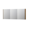 INK SPK2 spiegelkast – 180x74x14 cm – 3 deuren, dubbelzijdige spiegeldeuren – Massief eiken Aqua SW439963