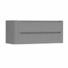 H&R Badmeubelen Juice Meuble sous vasque - 120x45x50cm - angle gauche arrondi - 2 tiroirs - poignée intégrée - stone grey mat SW1489871