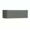 H&R Badmeubelen Juice Wastafelonderkast - 120x45x40cm - linkerhoek afgerond - 3D-front - 1 lade - geïntegreerde greep - petrol mat SW1259939