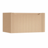 H&R Badmeubelen Juice Wastafelonderkast - 80x45x40cm - rechterhoek afgerond - 3D-front - 1 lade - geïntegreerde greep - peach SW1259603