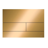 Tece Square II bedieningsplaat duospoeltechniek incl. inbouwraam polished gold optic SW656897