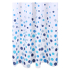 Differnz Rideau de douche Circles Polyester 120x200cm Bleu SW471182