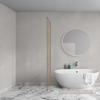 Aqua Vista Oria Cuadra zijwand - 100x200cm - voor douchecabine - 8mm - champagne glas - gunmetal (antraciet) SW1245002