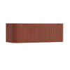 H&R Badmeubelen Juice Wastafelonderkast - 120x45x40cm - afgeronde hoeken - 3D-front - 2 lades - geïntegreerde greep - terra mat SW1259314