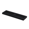 INK Pitch wastafel - 160x45x9cm - 2 wasbakken - 0 kraangaten - drain keramiek Lauren black mat SW693529