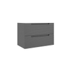 Saniclass Prime Balance Meuble sous lavabo - 80x55x44.9cm - 2 tiroirs - Poignée intégrée - MDF - mat anthracite SW892622
