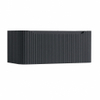 H&R Badmeubelen Juice Wastafelonderkast - 100x45x40cm - afgeronde hoeken - 3D-front - 1 lade - geïntegreerde greep - dark blue SW1259183
