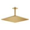 Grohe Rainshower SmartActive 310 Cube Hoofddouche - 31x 31cm - 1 straalsoort - plafondarm 14.2cm - brushed cool sunrise (goud) SW484573