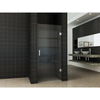 Wiesbaden Less Porte de douche sans profil 100x200cm verre 8mm avec coating NANO Blanc mat SW680141