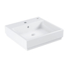 Grohe Cube Keramiek Opzetwastafel - 50x49cm - met kraangat en overloop - PureGuard - wit SW205860