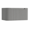H&R Badmeubelen Juice Wastafelonderkast - 80x45x40cm - afgeronde hoeken - 3D-front - 1 lade - geïntegreerde greep - stone grey mat SW1259121